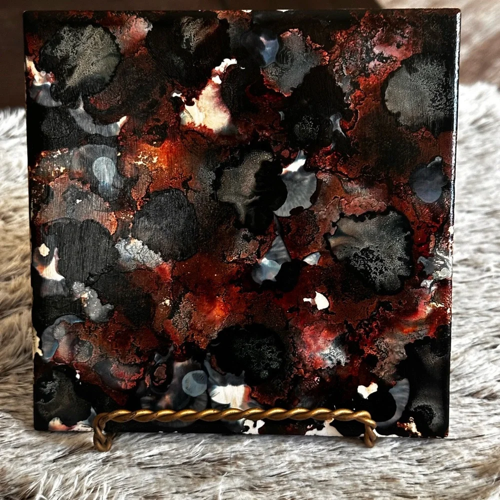 Hand Crafted vibrant abstract